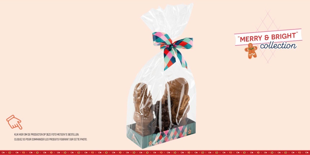 kerst, nieuwjaar, verpakking, chocolade